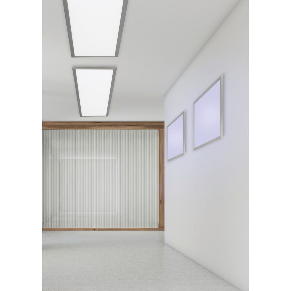 Plafonnier Trio WIZ GRIFFIN LED Nickel mat, 1 lumière, Télécommandes, Changeur de couleurs main product photo