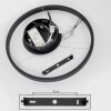 Suspension  Barril LED Noir, 1 lumière