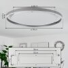 Plafonnier  Barril LED Blanc, 1 lumière
