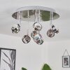Plafonnier  Fernandaires LED Nickel mat, 18 lumières