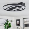 Plafonnier  Canhoso LED Noir, 1 lumière