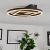 Plafonnier  Canhoso LED Noir, 1 lumière