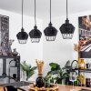 Suspension  Benagil Noir, 4 lumières