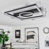 Plafonnier  Canhoso LED Noir, 1 lumière