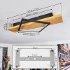 Plafonnier  Pompu LED Écru, Noir, 1 lumière