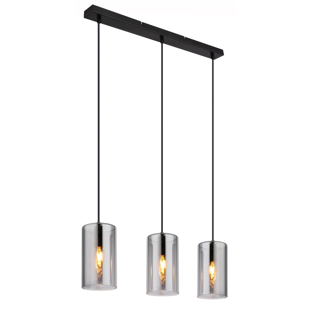 Suspension Globo OLLY Noir, 3 lumières main product photo