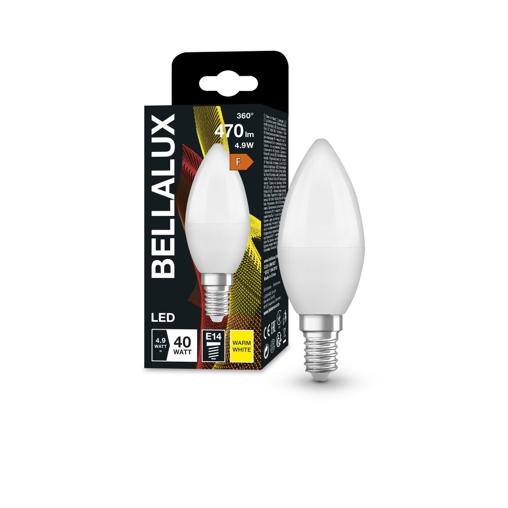 BELLALUX® LED E14 4,9 watt 2700 kelvin 470 lumen main product photo