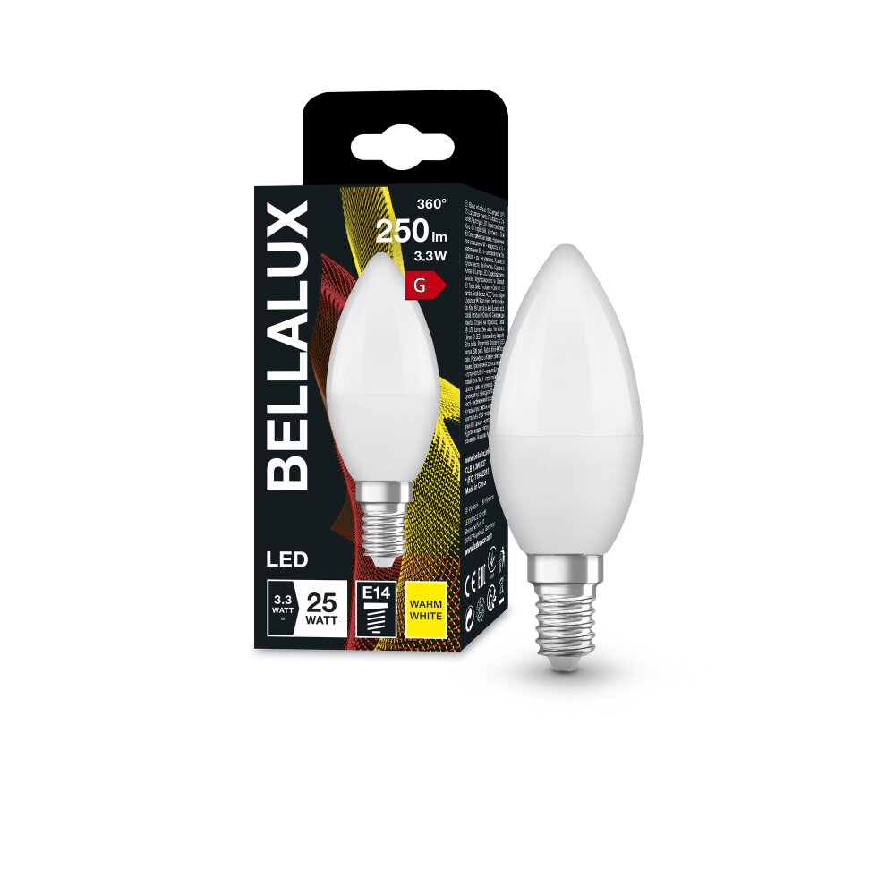 BELLALUX® LED E14 3,3 watt 2700 kelvin 250 lumen main product photo