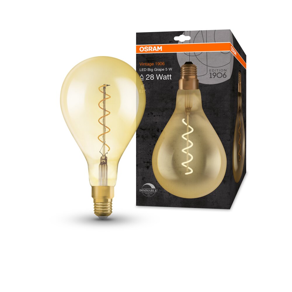 OSRAM Vintage 1906® LED E27 4 Watt 2000 Kelvin 300 Lumen main product photo