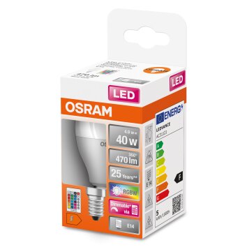 OSRAM LED Retrofit E14 4,9 watt 2700 kelvin 470 lumen OSRAM LED Retrofit E14 4,9 watt 2700 kelvin 470 lumen