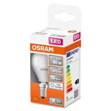 OSRAM LED STAR E14 4,9 watt 6500 kelvin 470 lumen OSRAM LED STAR E14 4,9 watt 6500 kelvin 470 lumen