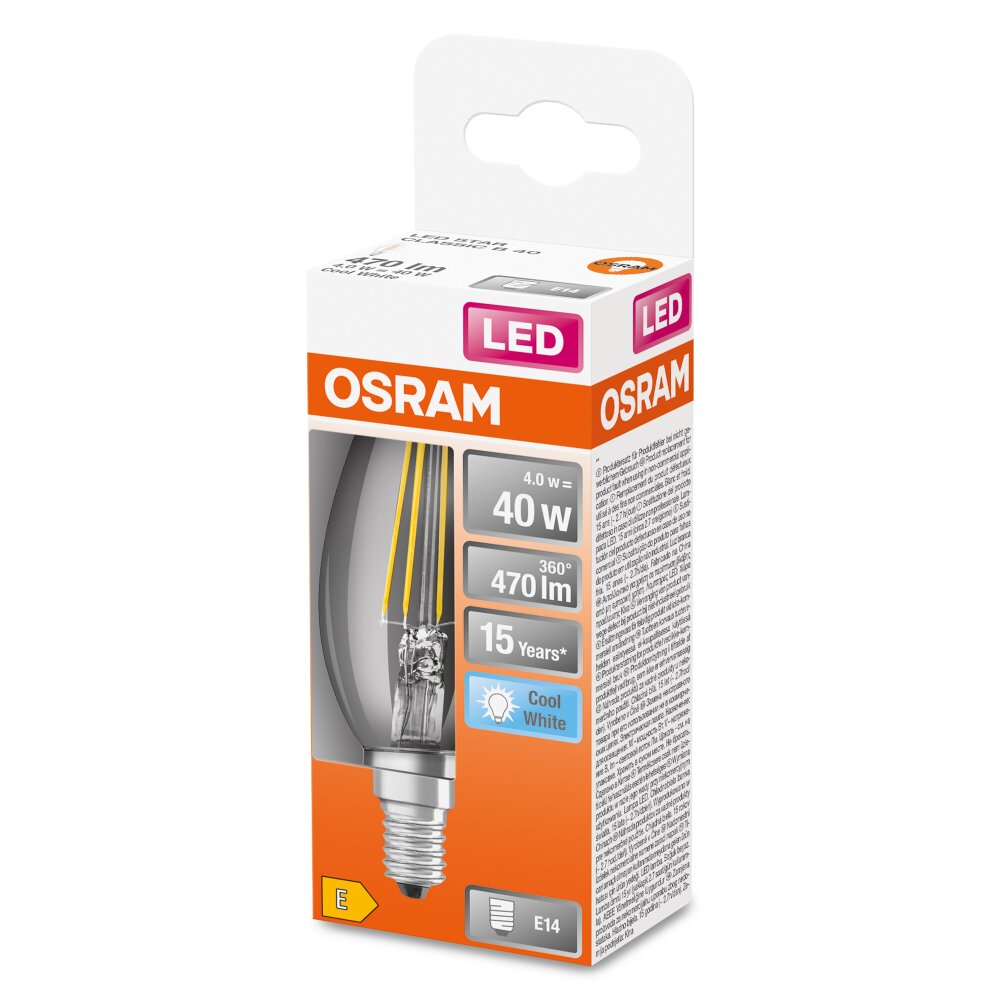 OSRAM LED Retrofit E14 4 watt 4000 kelvin 470 lumen main product photo