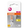 OSRAM LED BASE PIN Set de 3 ampoules G9 2,6 watt 2700 Kelvin 320 lumen
