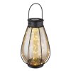 Lampe de table Globo SOLAR LED Noir, 40 lumières