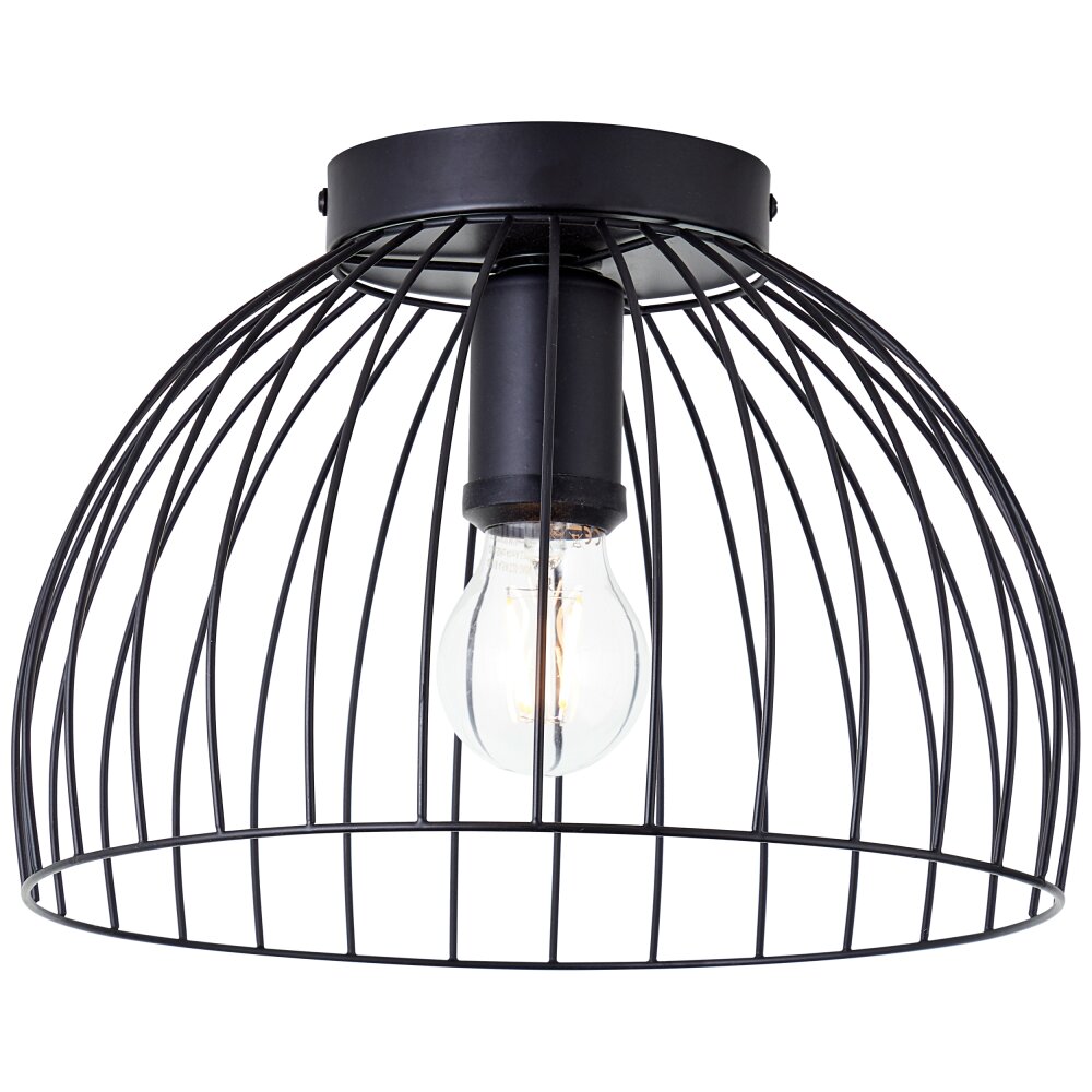Plafonnier Brilliant Rupert Noir, 1 lumière main product photo