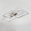 Plafonnier Relous LED Acier inoxydable, 3 lumières, Télécommandes, Changeur de couleurs