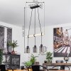 Suspension Hunouri Écru, Noir, 3 lumières