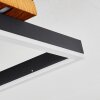 Plafonnier Angtasom LED Couleur bois, Noir, Blanc, 1 lumière, Télécommandes