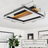 Plafonnier Angtasom LED Couleur bois, Noir, Blanc, 1 lumière, Télécommandes