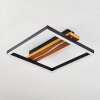 Plafonnier Angtasom LED Couleur bois, Noir, Blanc, 1 lumière, Télécommandes