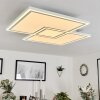 Plafonnier Salamo LED Blanc, 1 lumière, Télécommandes