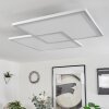 Plafonnier Salamo LED Blanc, 1 lumière, Télécommandes