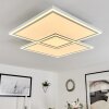 Plafonnier Salamo LED Blanc, 1 lumière, Télécommandes