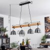 Suspension Sontey Écru, Noir, 4 lumières