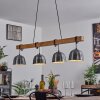 Suspension Sontey Écru, Noir, 4 lumières