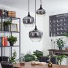 Suspension Azurara Noir, 3 lumières