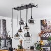 Suspension Azurara Noir, 6 lumières
