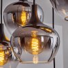 Suspension Azurara Noir, 6 lumières