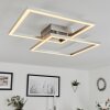 Plafonnier Relous LED Acier inoxydable, 2 lumières, Télécommandes, Changeur de couleurs