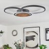 Plafonnier Kassambene LED Anthracite, Écru, 1 lumière