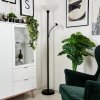 Lampadaire à vasque Phong LED Noir, 2 lumières