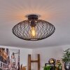 Plafonnier Banleou Noir, 1 lumière