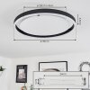 Plafonnier Barril LED Blanc, 1 lumière