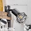 lampe â clipper Baripada Noir, 1 lumière
