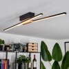 Plafonnier Meiral LED Écru, Noir, 2 lumières