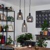 Suspension Kenong Noir, 3 lumières