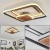 Plafonnier Kassambene LED Anthracite, Écru, 1 lumière