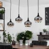Suspension Azurara Noir, 4 lumières