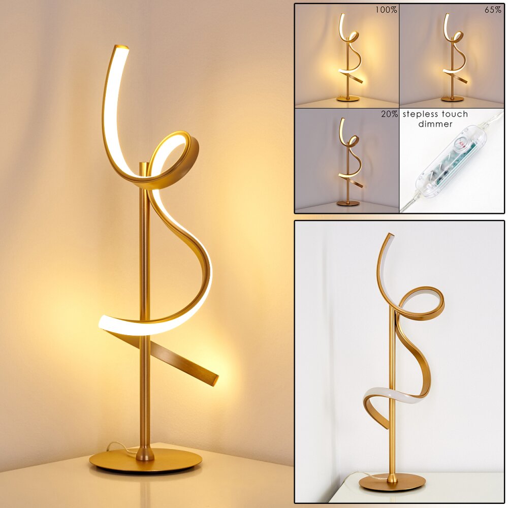 Lampe à poser Lavaca LED Or, 1 lumière main product photo