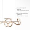 Suspension Leuchten Direkt CURLS LED Laiton, 4 lumières