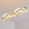 Suspension Lavaca LED Or, 4 lumières