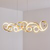 Suspension Lavaca LED Or, 4 lumières