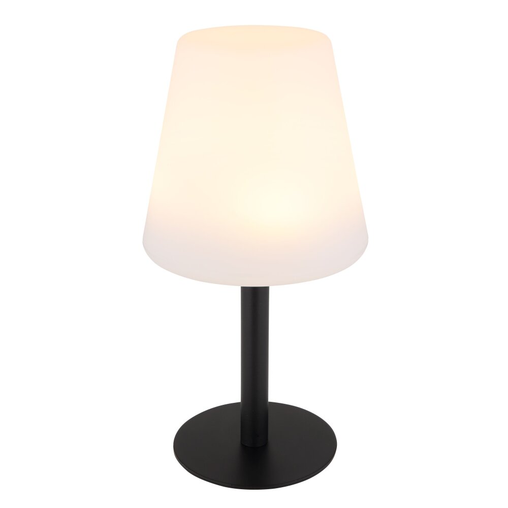 Lampe de table Globo SOLAR LED Noir, 8 lumières, Changeur de couleurs main product photo