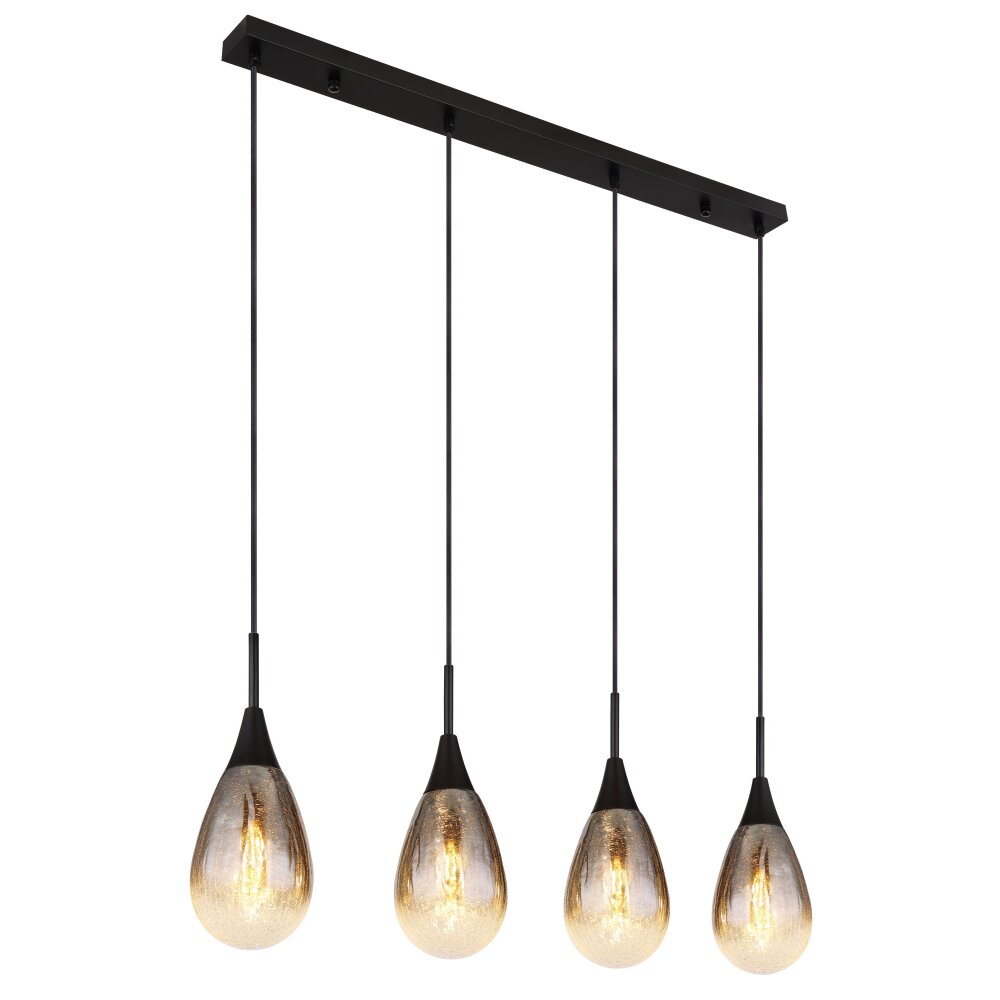 Suspension Globo KRYS Noir, 4 lumières main product photo