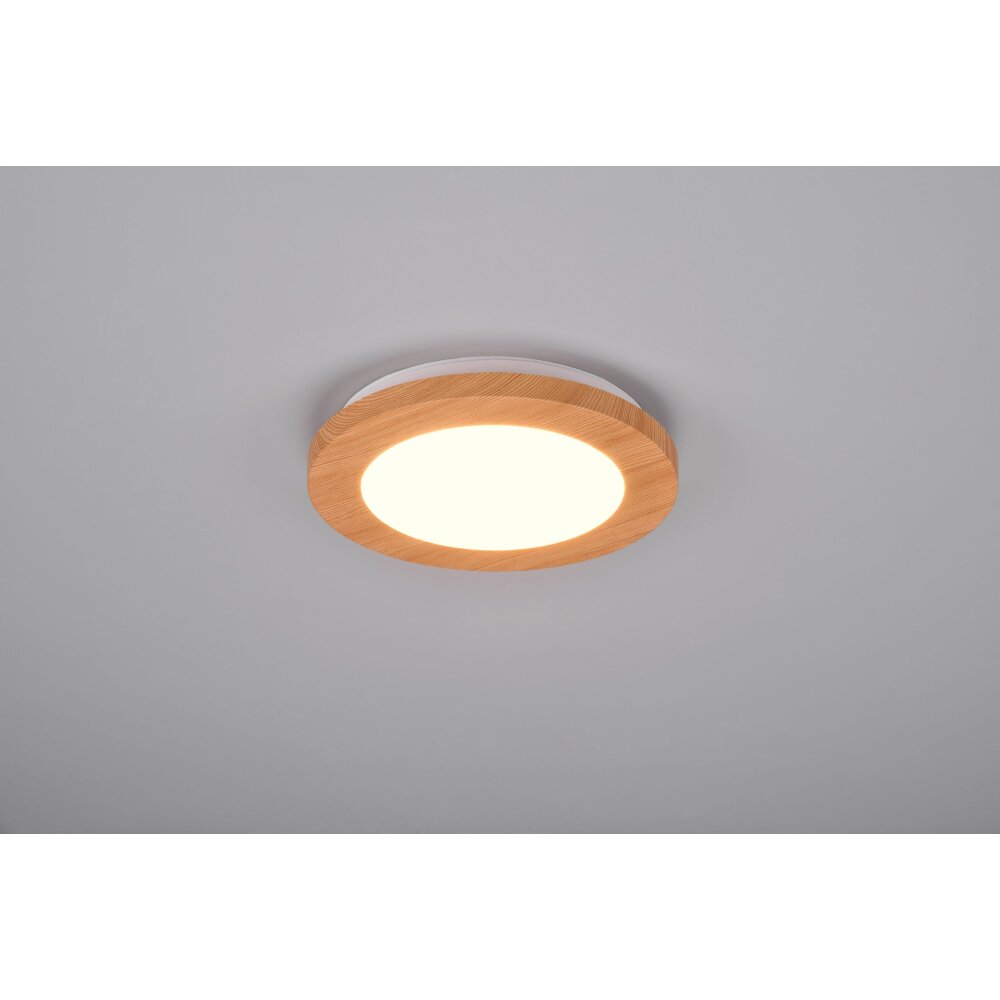 Plafonnier Reality Camillus LED Couleur bois, Blanc, 1 lumière main product photo