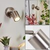 Applique murale Autilla LED Nickel mat, 1 lumière